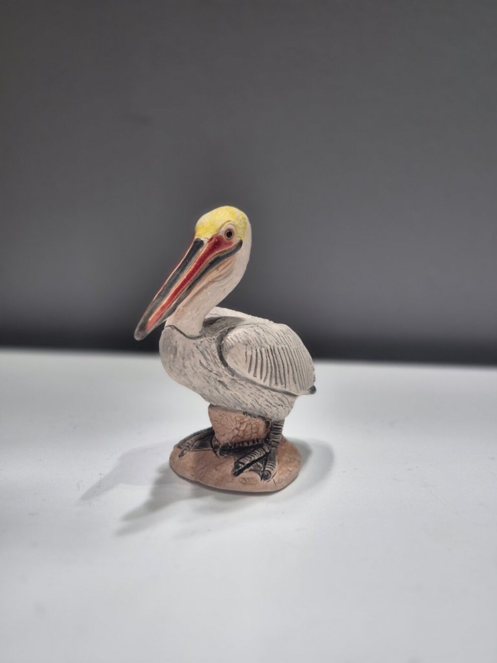Hand Painted Ceramic resin Pelican 3inch - Picture 2 of 11